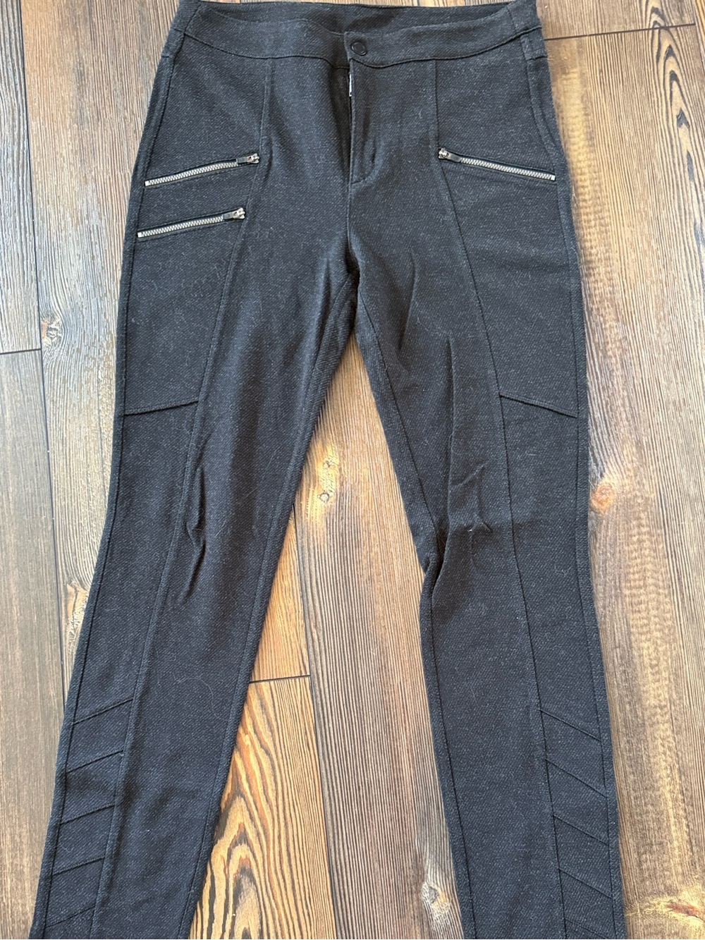 Athleta Black Skinny Performance Zip-Pocket Pants